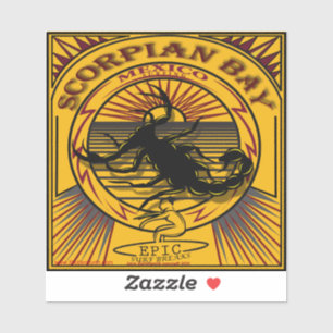 PEGATINA BAJA MÉXICO DE LA BAHÍA DEL ESCORPIÓN QUE PRACT