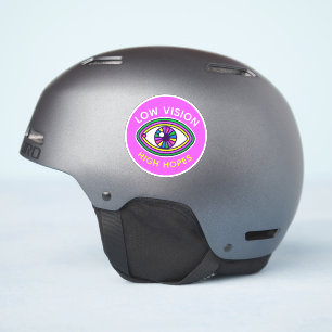 Pegatina Baja visión, alta esperanza Personalizado concienc
