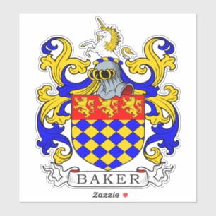 Pegatina Baker Family Crest