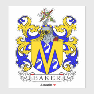 Pegatina Baker Family Crest