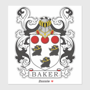 Pegatina Baker Family Crest