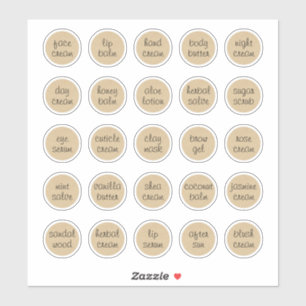 Pegatina Balcón de 1.14" con crema de jara cosmética de Per