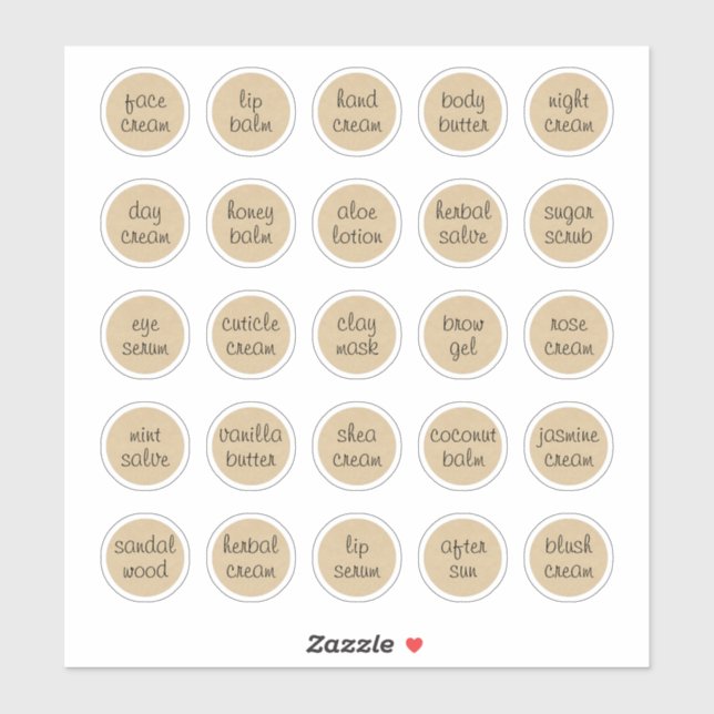 Pegatina Balcón de 1.14" con crema de jara cosmética de Per (Hoja)