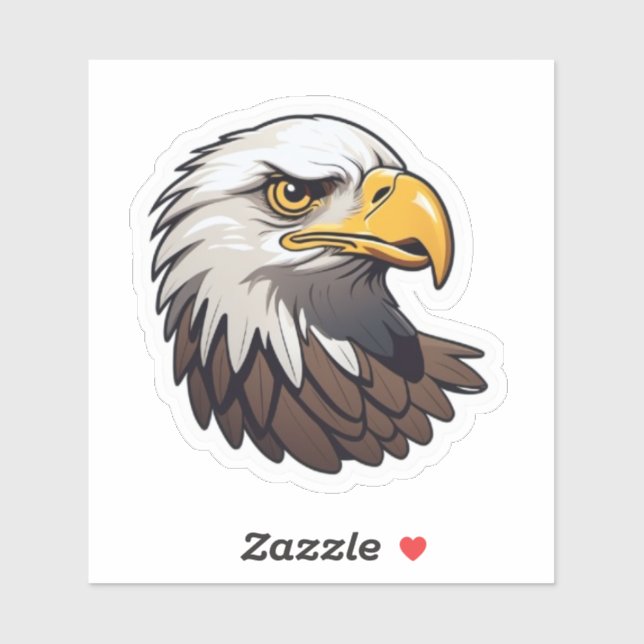 Pegatina Bald Eagle (Hoja)