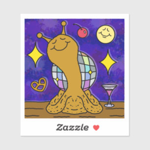 Pegatina Ball de disco de caracol lindo Año Nuevo feliz vin