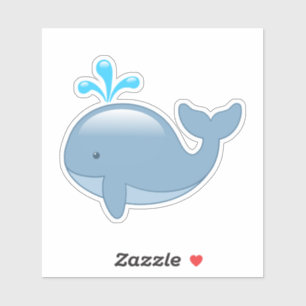 Pegatina Ballena Personalizado Cute Chubby