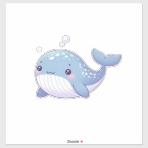 Pegatina Ballenas cutáneas, costeras y náuticas