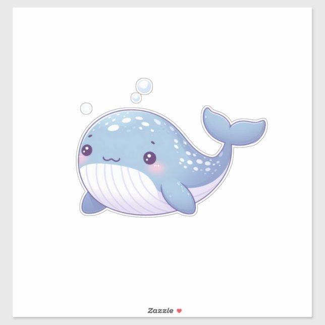 Pegatina Ballenas cutáneas, costeras y náuticas (Hoja)