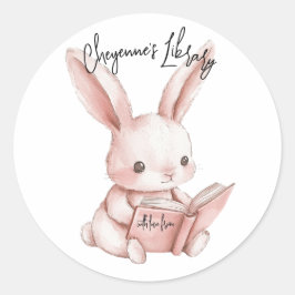 Pegatina Ballerina Bookplate para Baby Shower