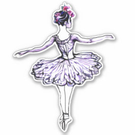 Pegatina Ballerina Silhouette
