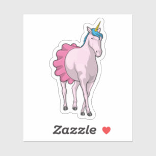 Pegatina Ballet de Unicorn Ballerina