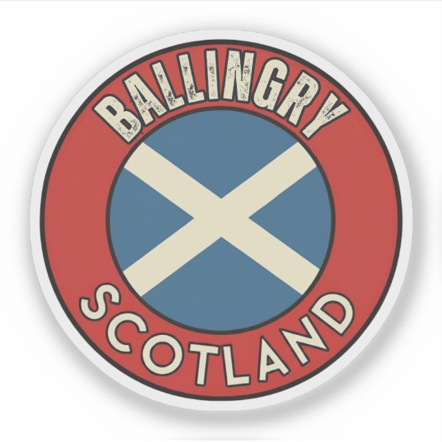 Pegatina Ballingry, Escocia (Anverso)