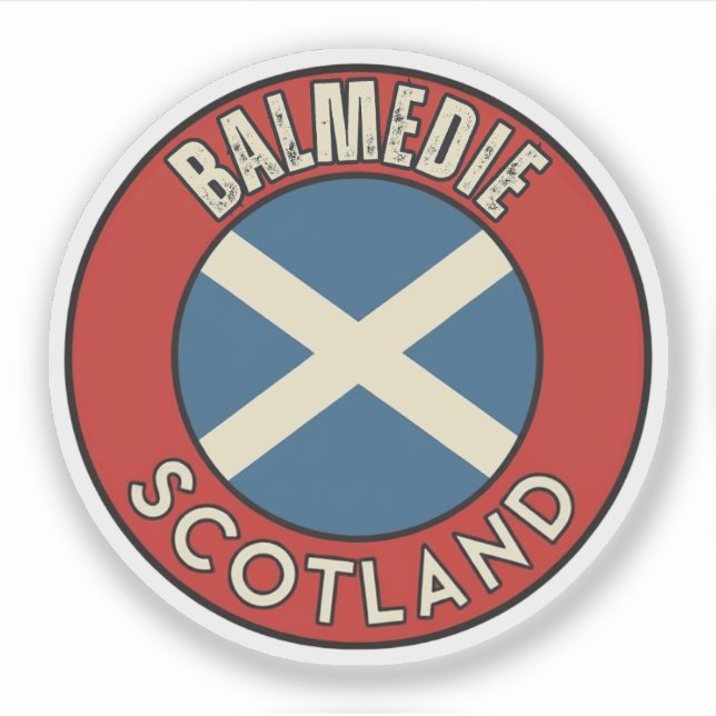Pegatina Balmedie, Escocia (Anverso)