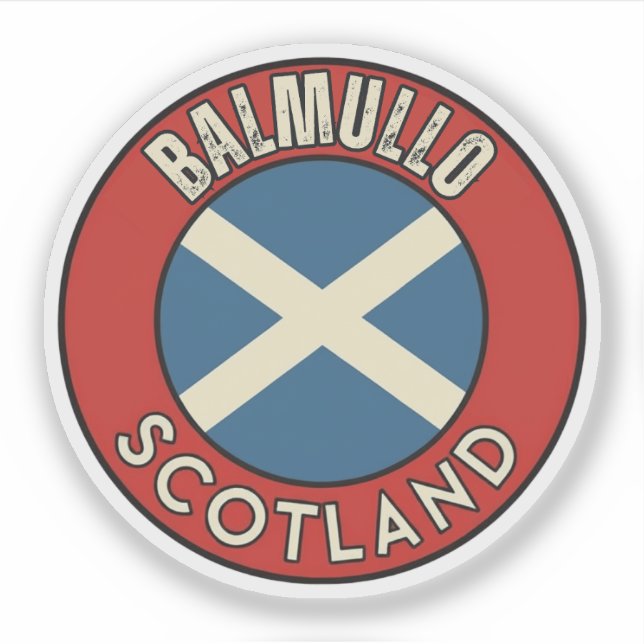 Pegatina Balmullo, Escocia (Anverso)