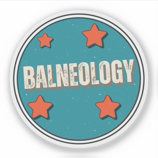 Pegatina Balneología (Anverso)