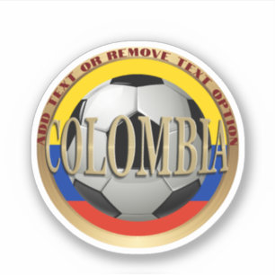Pegatina Balón de Fútbol Colombiano Deporte