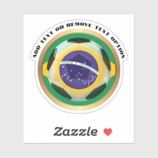 Pegatina Balón de fútbol de Brasil