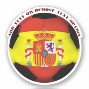 Pegatina Balón de Fútbol Español Deportes