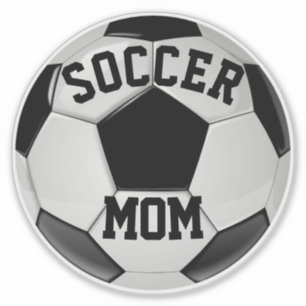 Pegatina Balón de Fútbol Realista para Mamá de Fútbol
