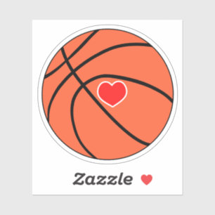 Pegatina Baloncesto de amor