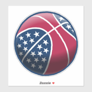 Pegatina Baloncesto del 4 de Julio