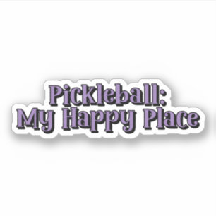 Pegatina Baloncesto: My Happy Place Retro Text