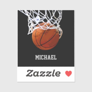 Pegatina Baloncesto Su Nombre