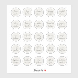 Pegatina Bálsamo de crema de jara estética de Personalizabl