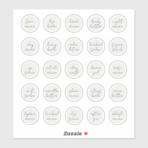 Pegatina Bálsamo de crema de jara estética de Personalizabl