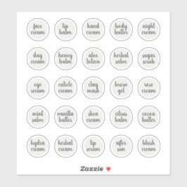 Pegatina Bálsamo de crema de jara estética de Personalizabl