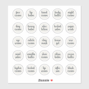 Pegatina Bálsamo de crema de jara estética de Personalizabl