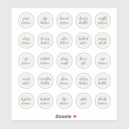 Pegatina Bálsamo de crema de jara estética de Personalizabl