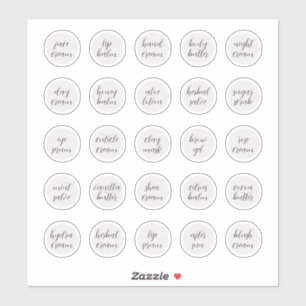 Pegatina Bálsamo de crema de jara estética de Personalizabl