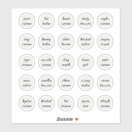 Pegatina Bálsamo de crema de jara estética de Personalizabl