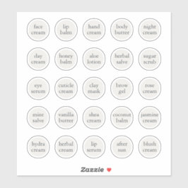 Pegatina Bálsamo de crema de jara estética de Personalizabl