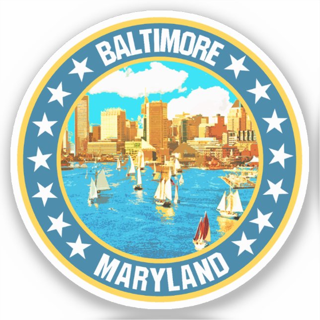 Pegatina Baltimore (Anverso)