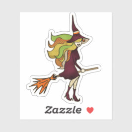 Pegatina Bambalina de Halloween con retazos