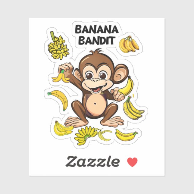 Pegatina Banana Bandit (Hoja)