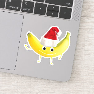 Pegatina Banana de Navidades divertidos