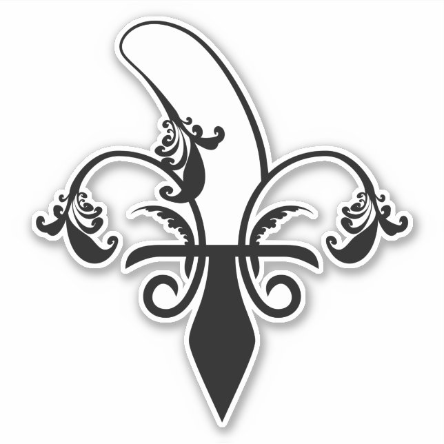 Pegatina banana fleur de lis (Anverso)