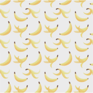 Pegatina Banana peels polygon patrón moderno