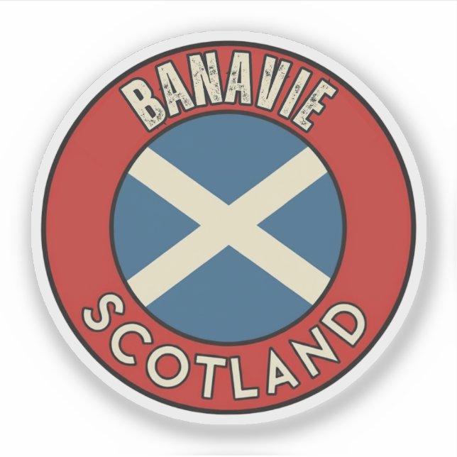 Pegatina Banavie, Escocia (Anverso)