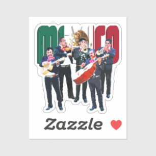 Pegatina Banda De México Y Mariachi