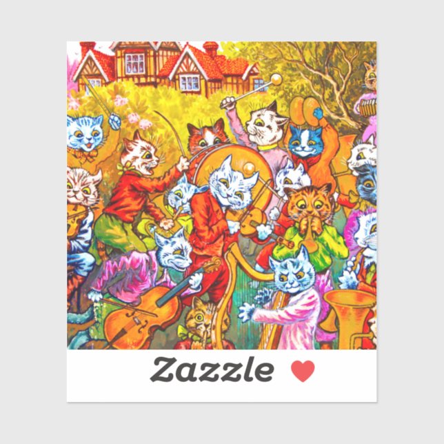 Pegatina Banda musical de Cat (Hoja)