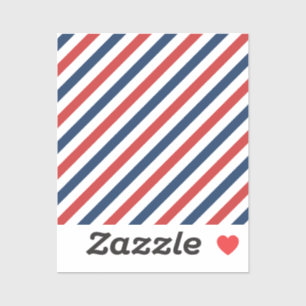 Pegatina Bandas blancas y azules rojas patrióticas