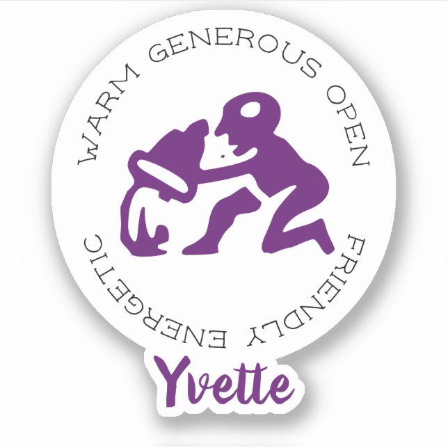 Pegatina Bandas de signos de estrella Aquarius Zodiac (Anverso)