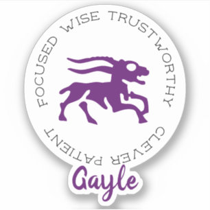 Pegatina Bandas de signos de estrella de zodiaco de Caprico