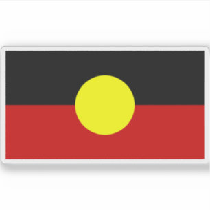 Pegatina Bandera aborigen australiana
