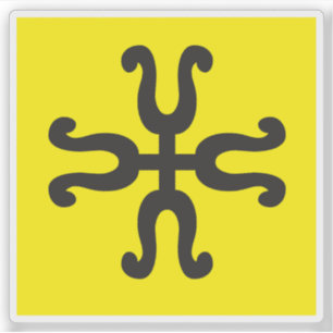 Pegatina Bandera Affoltern (Knonaueramt, Säuliamt), Suiza