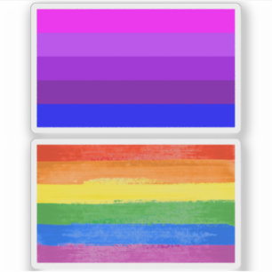 Pegatina Bandera alternativa del orgullo transgénero